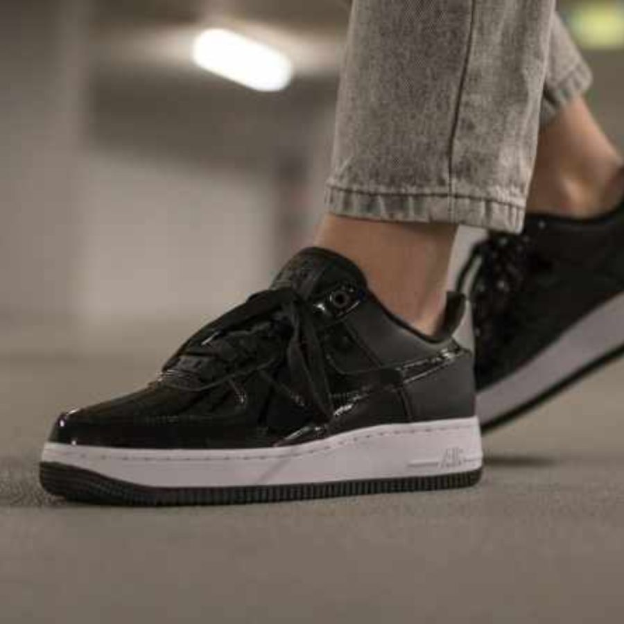 giày nike air force 1 07 se premium 'black silver' ah6827-001