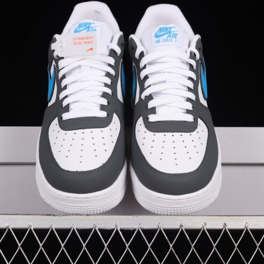 giày nike air force 1 '07 'white grey photo blue' fb3360-100