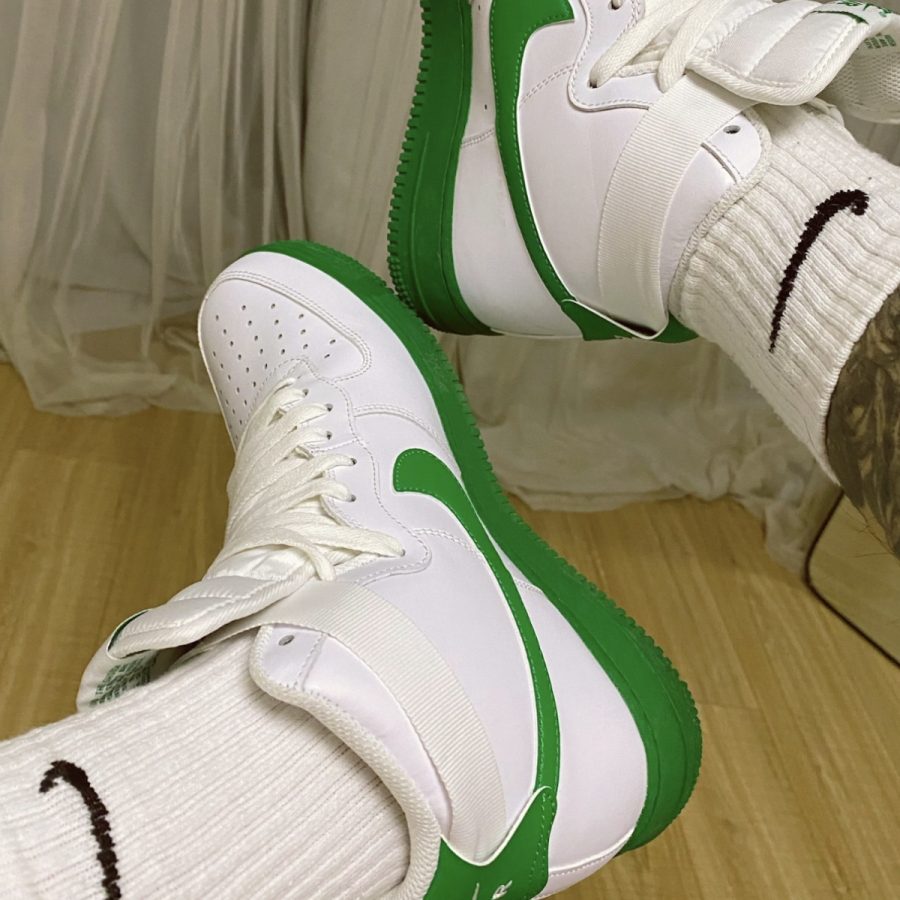 giày nike air force 1 high '07 'lucky green' ck7794-100