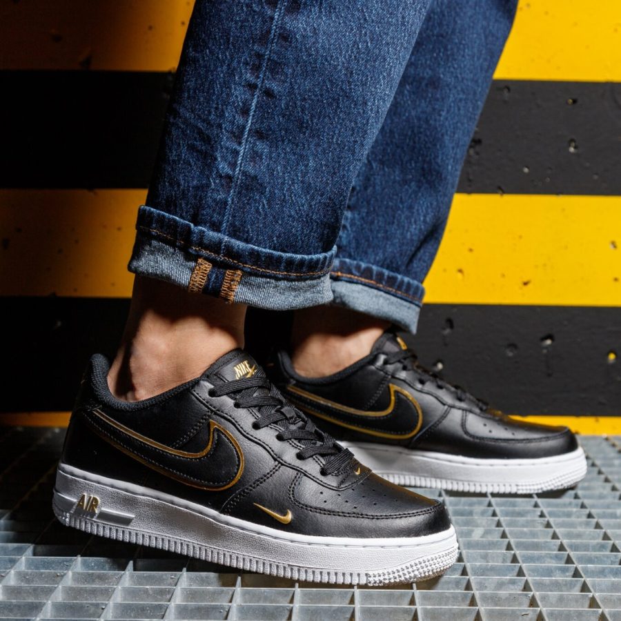 giày nike air force 1 lv8 'black metallic gold' dm3322-001