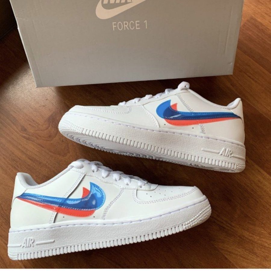 giày nike air force 1 lv8 ksa '3d glasses' bv2551-100