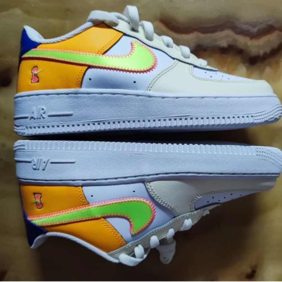 giày nike air force 1 lv8 'player one - laser orange' fb1838-131
