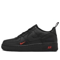 giày nike air force 1 low 'black light crimson' fb8036-001