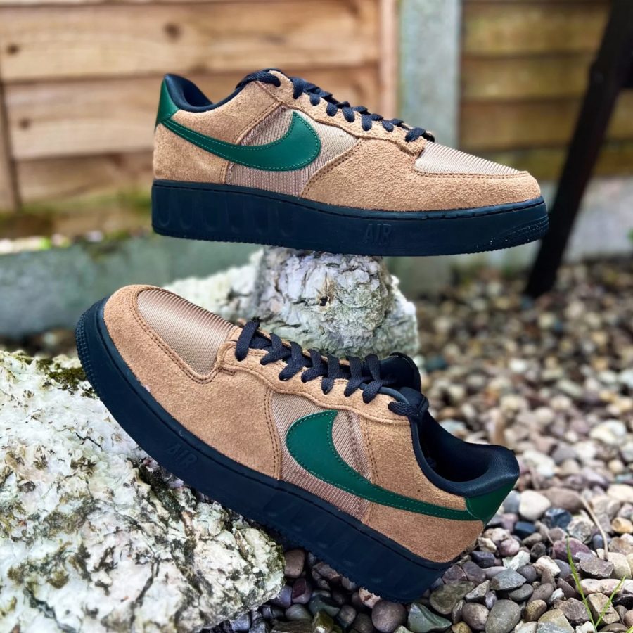 giày nike air force 1 'low brown green' fj1533-200