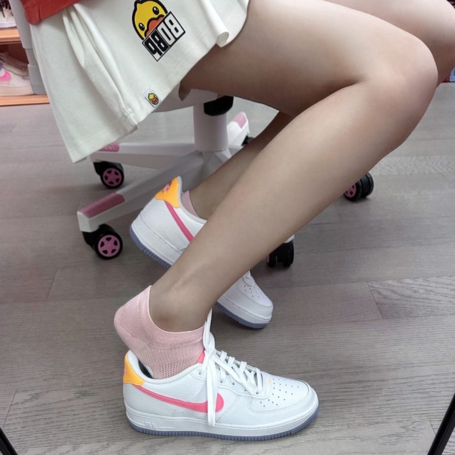 giày nike air force 1 low 'coral chalk laser orange' dv7762-100