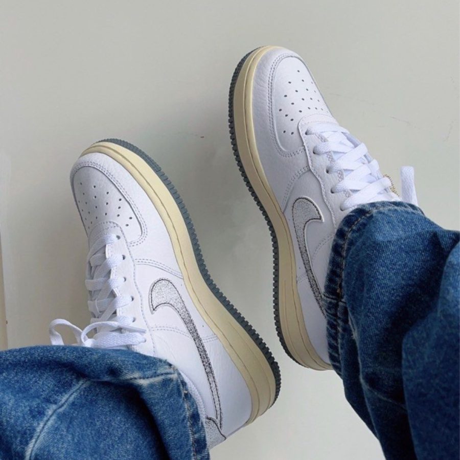 giày nike air force 1 low lv8 3 'white smoke gray' dx1657-100