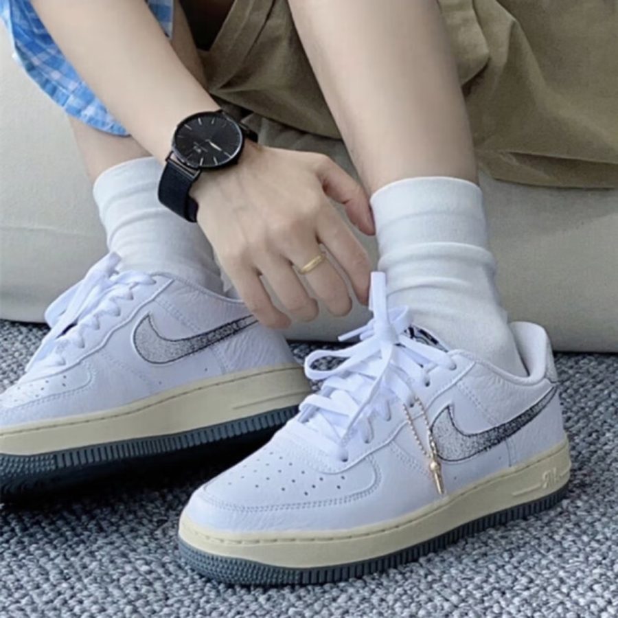 giày nike air force 1 low lv8 3 'white smoke gray' dx1657-100