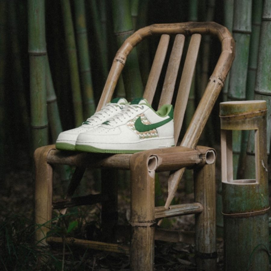 giày nike air force 1 low 'nai-ke light bone gorge green' fn0369-100