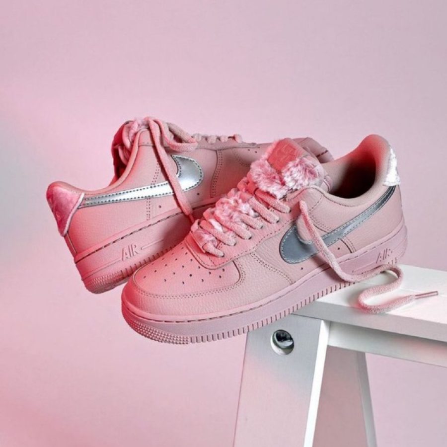 giày nike air force 1 low pink oxford d06724-601