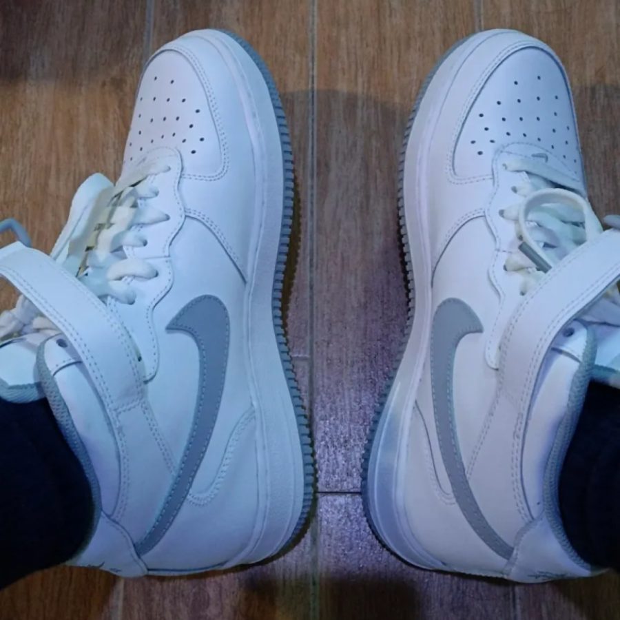 giày nike air force 1 mid le 'white wolf grey' dh2933-101