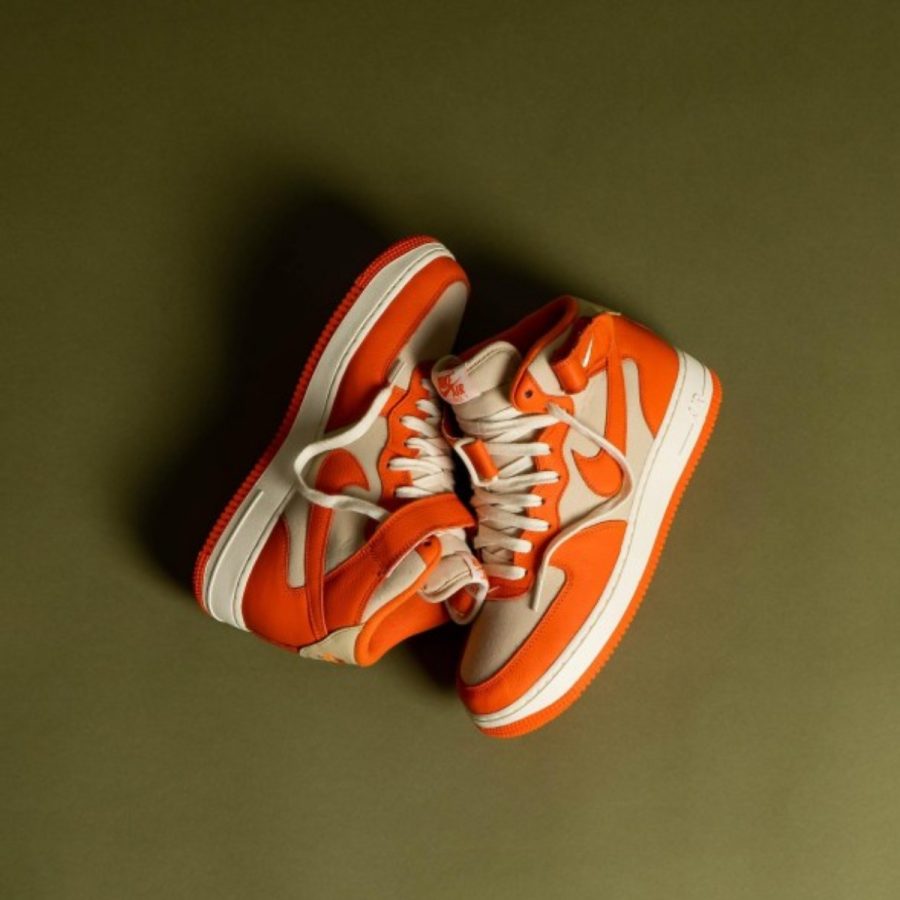 giày nike air force 1 mid 'safety orange' fb2036-700