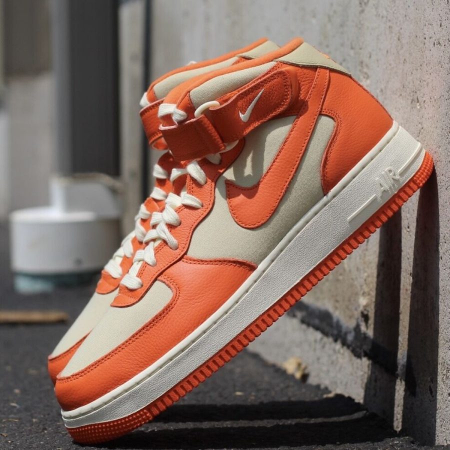 giày nike air force 1 mid 'safety orange' fb2036-700