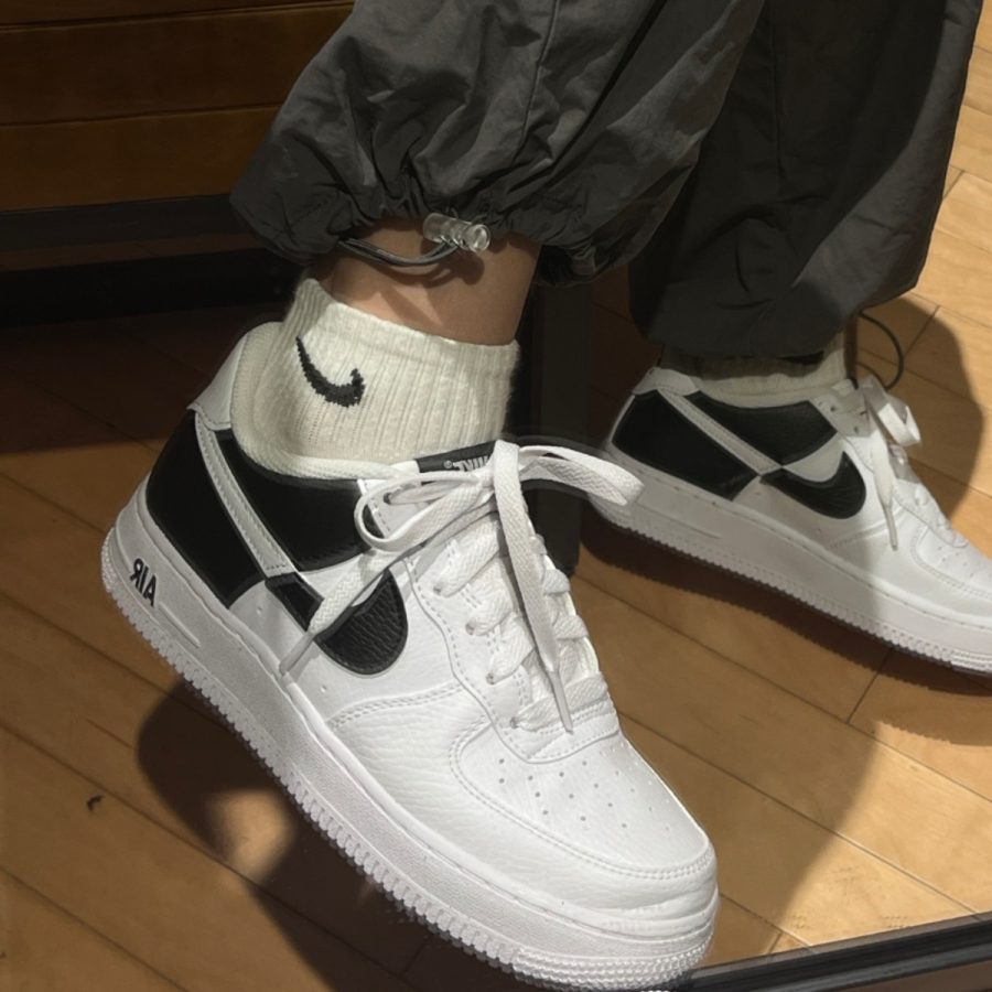 giày nike air force 1 next nature 'white black' (gs) hf9096-100