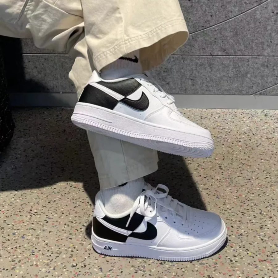 giày nike air force 1 next nature 'white black' (gs) hf9096-100