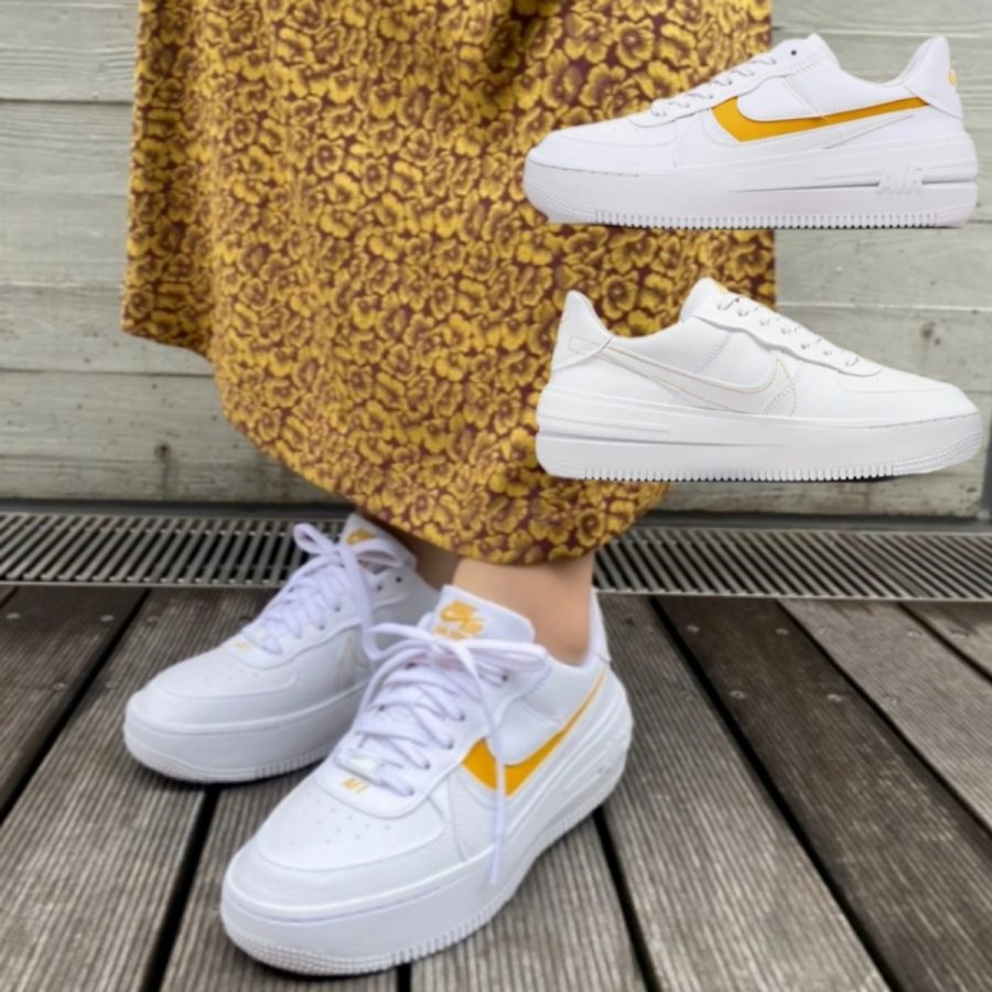 giày nike air force 1 plt.af.orm 'white yellow ochre' dj9946-102