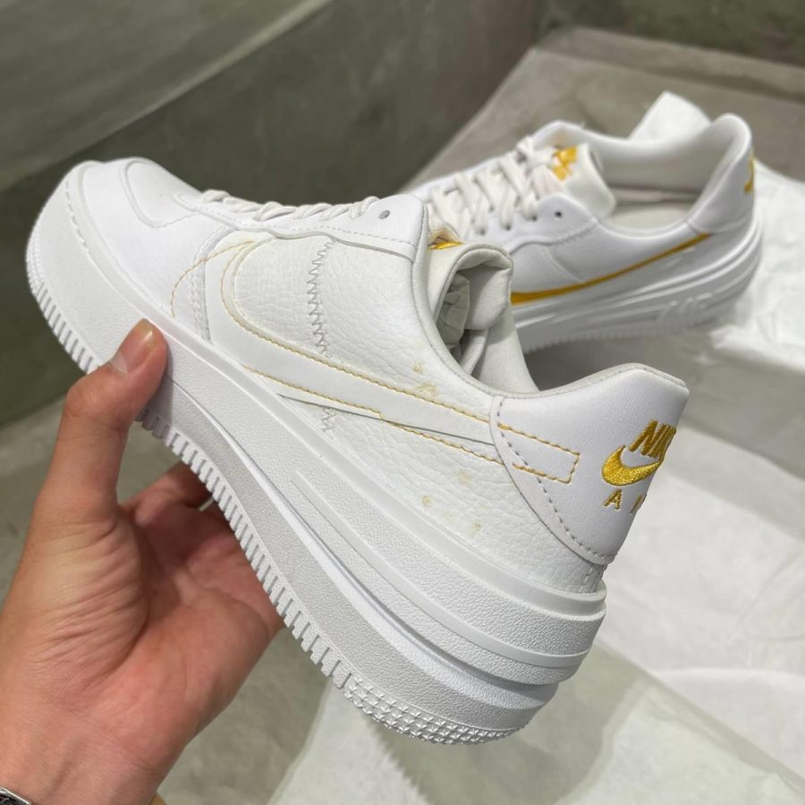 giày nike air force 1 plt.af.orm 'white yellow ochre' dj9946-102