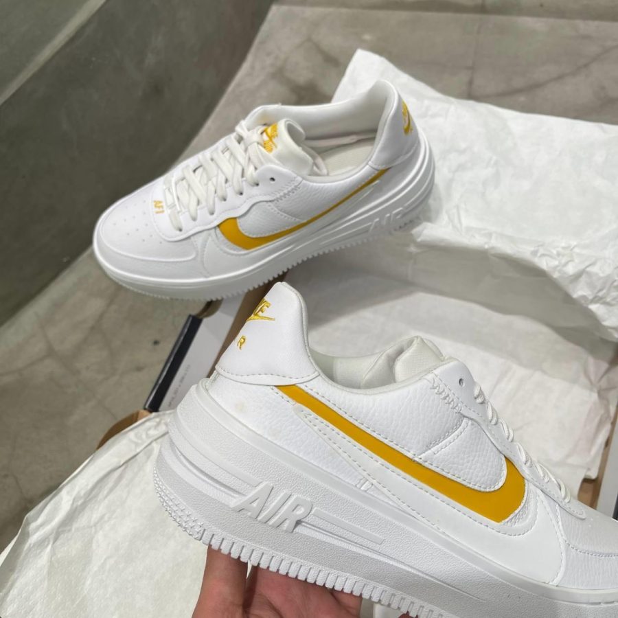 giày nike air force 1 plt.af.orm 'white yellow ochre' dj9946-102