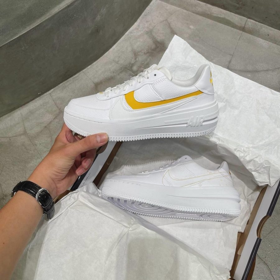 giày nike air force 1 plt.af.orm 'white yellow ochre' dj9946-102