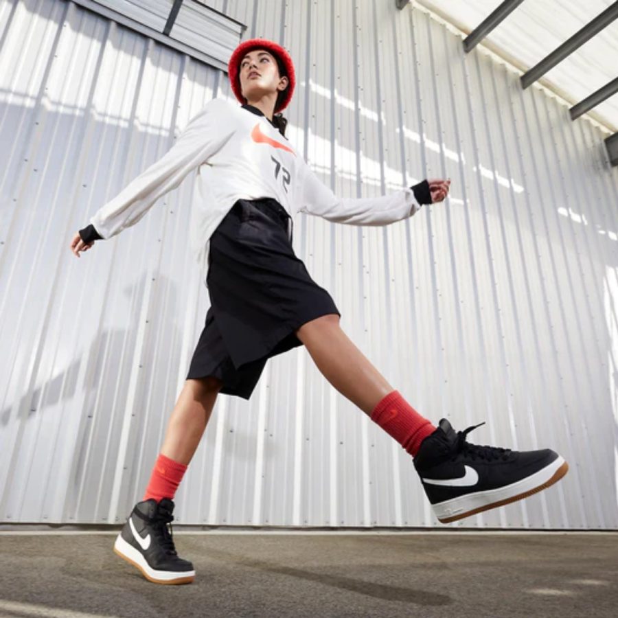 giày nike air force 1 sculpt 'black gum' dq5007-001
