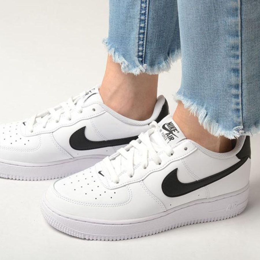 giày nike air force 1 'white black' (gs) fv5948-101