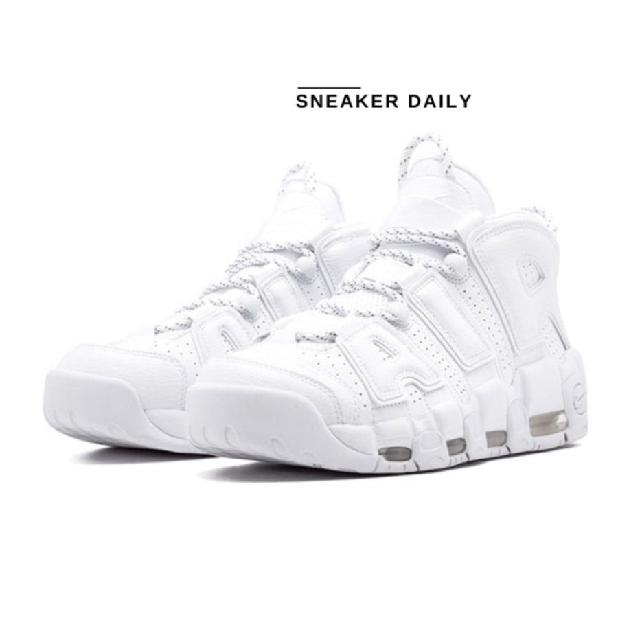 giày nike air more uptempo 'triple white' 921948-100