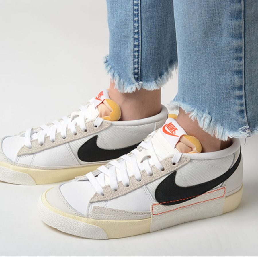 giày nike blazer low pro club 'white black' fj3694-100