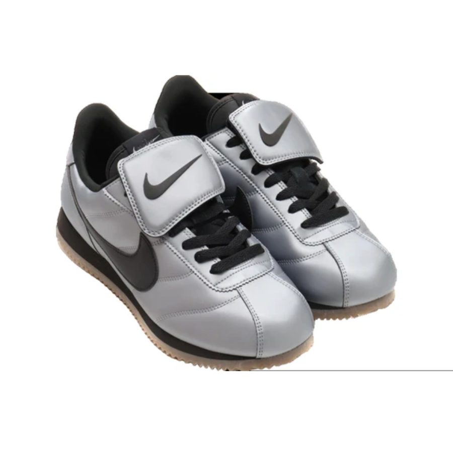 giày nike cortez leather se 'metallic cool grey black' hq3490-099