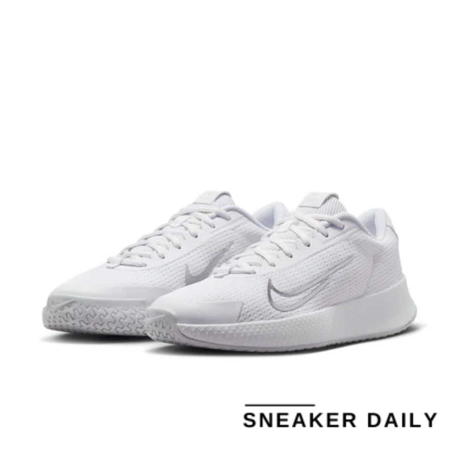 giày nike court vapor lite 2 hc 'white metallic silver' dv2019-101