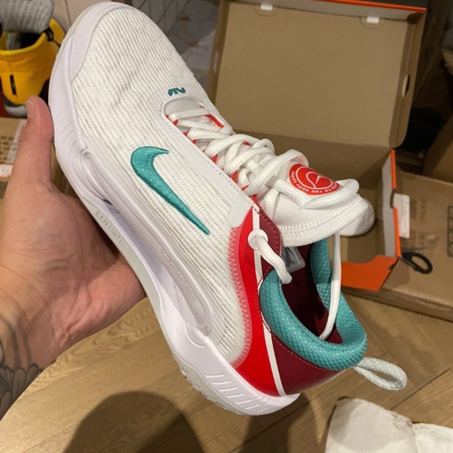 giày nike court zoom nxt 'white habanero red washed teal' dh0219-136