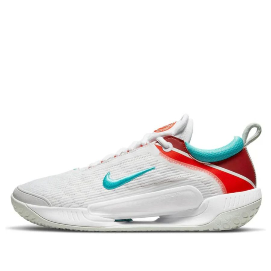 giày nike court zoom nxt 'white habanero red washed teal' dh0219-136