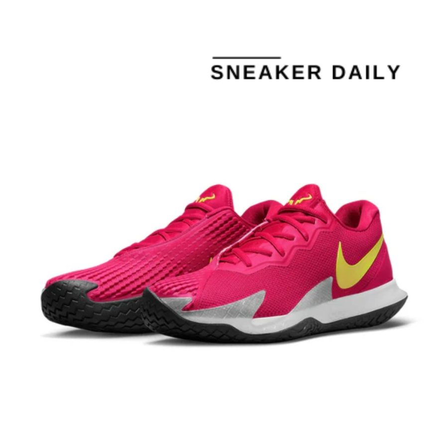 giày nike court zoom vapor cage 4 rafa 'hibiscus yellow strike' dd1579-600