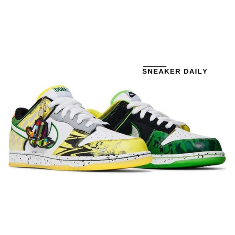 giày nike dunk low 'what the duck - university of oregon away' pe hv1454-100