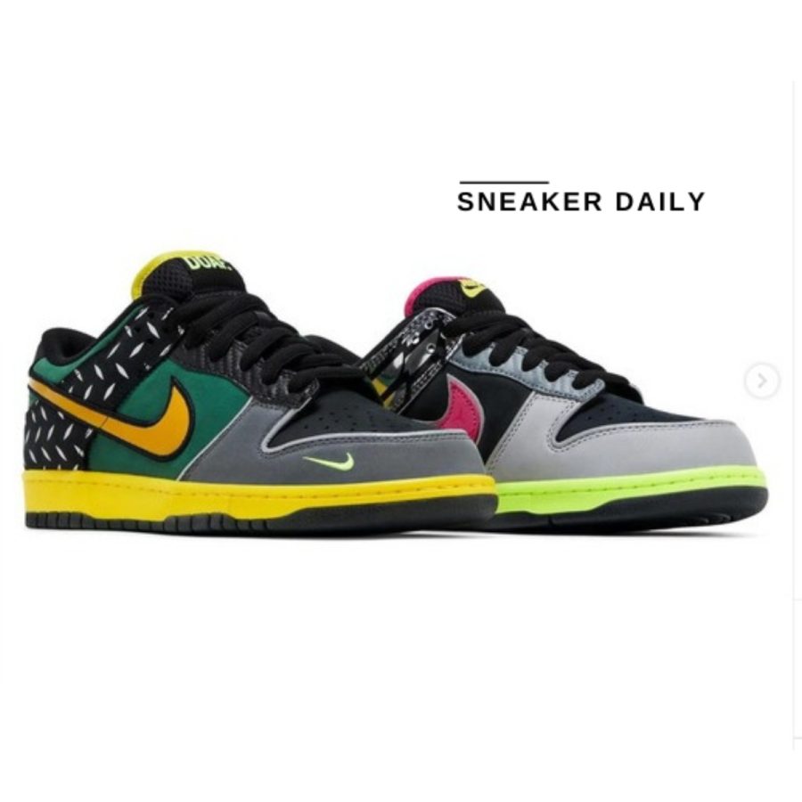 giày nike dunk low 'what the duck - university of oregon home' pe hv1454-001