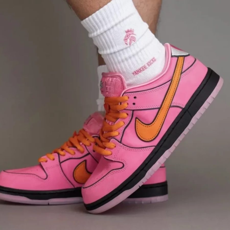 giày nike x the powerpuff girls sb dunk low prox qs 'blossom' fd2631-600