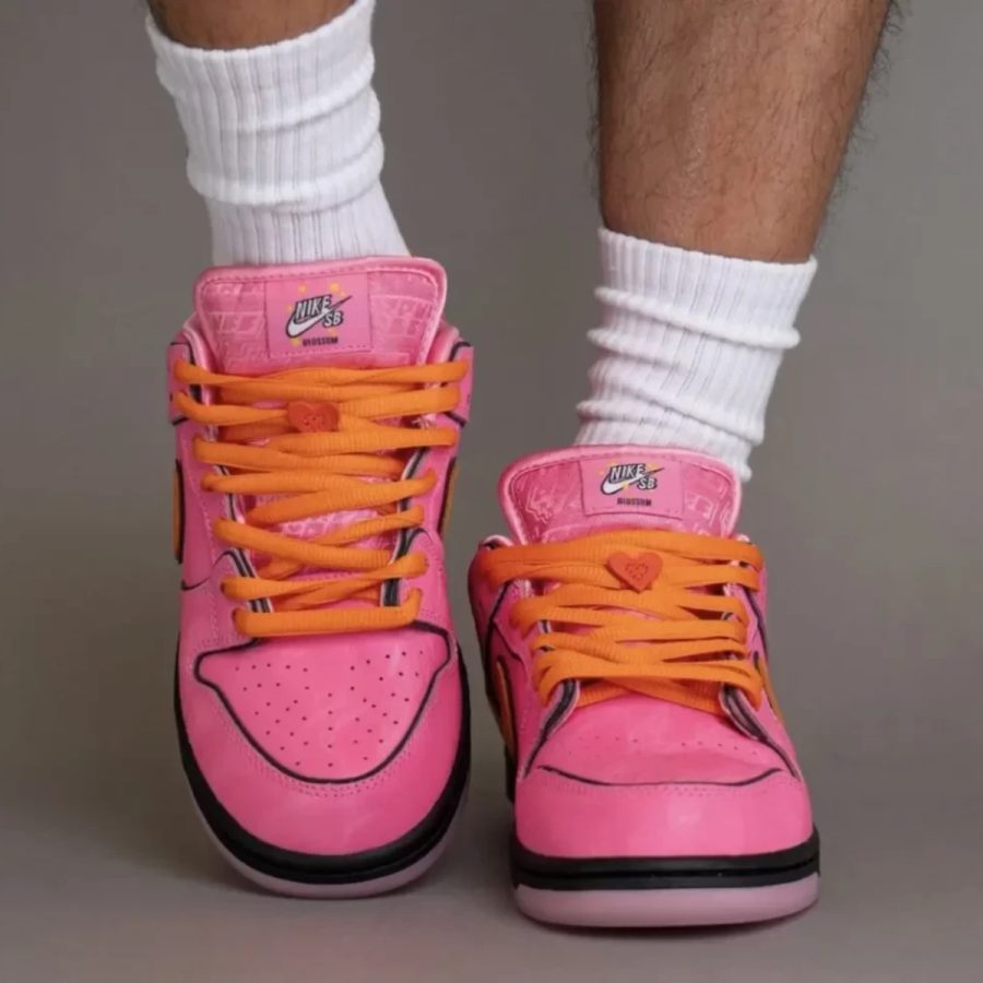 giày nike x the powerpuff girls sb dunk low prox qs 'blossom' fd2631-600