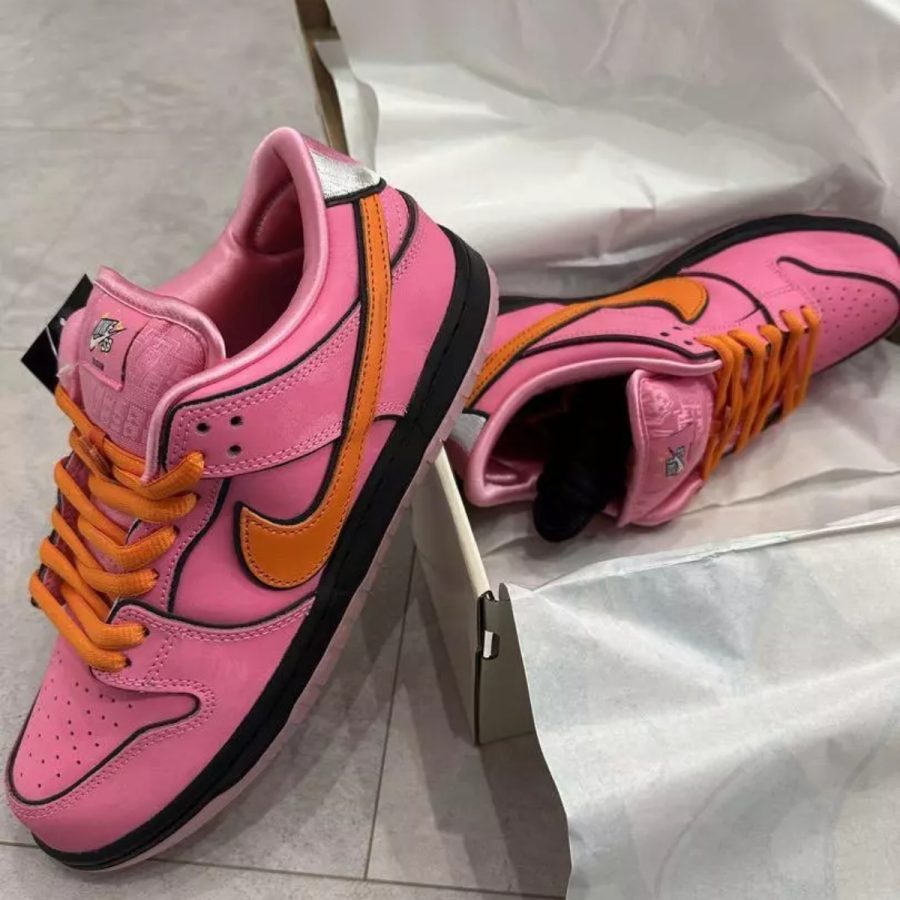 giày nike x the powerpuff girls sb dunk low prox qs 'blossom' fd2631-600