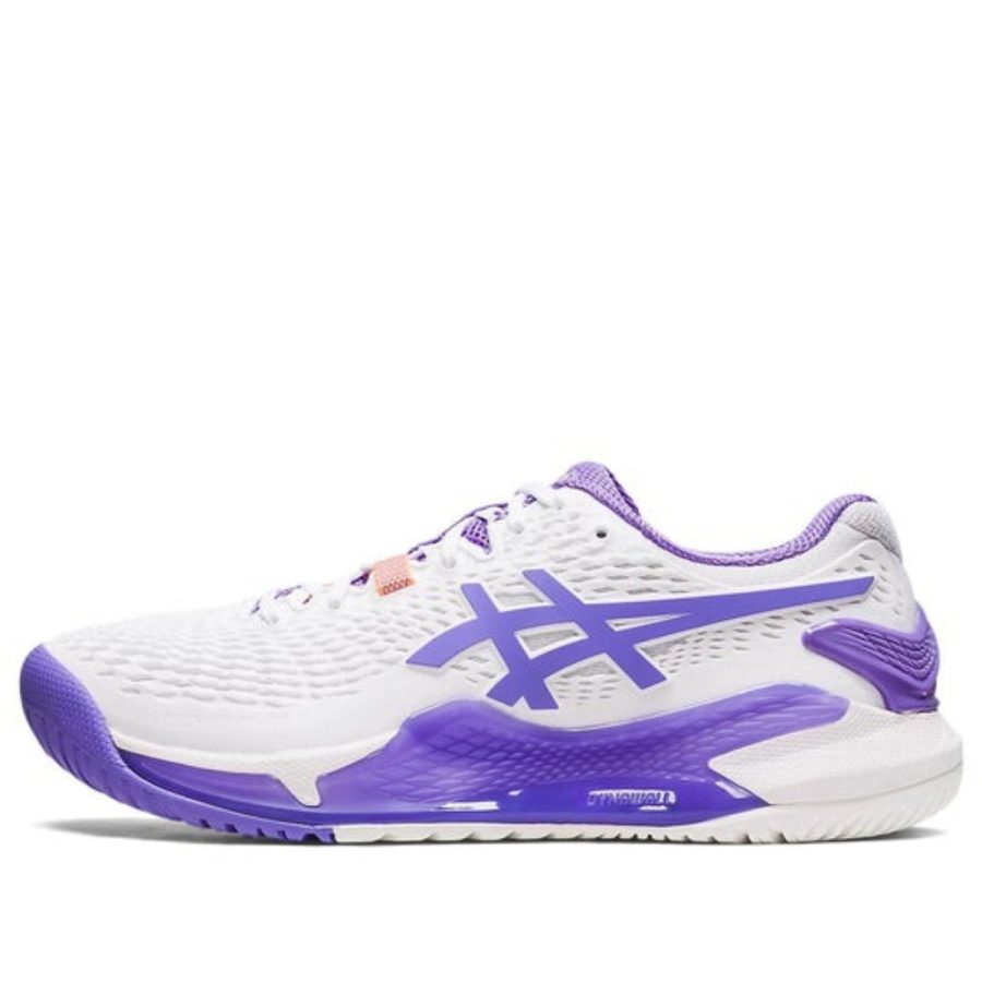 giày (wmns) asics gel resolution 9 'white amethyst' 1042a208-101