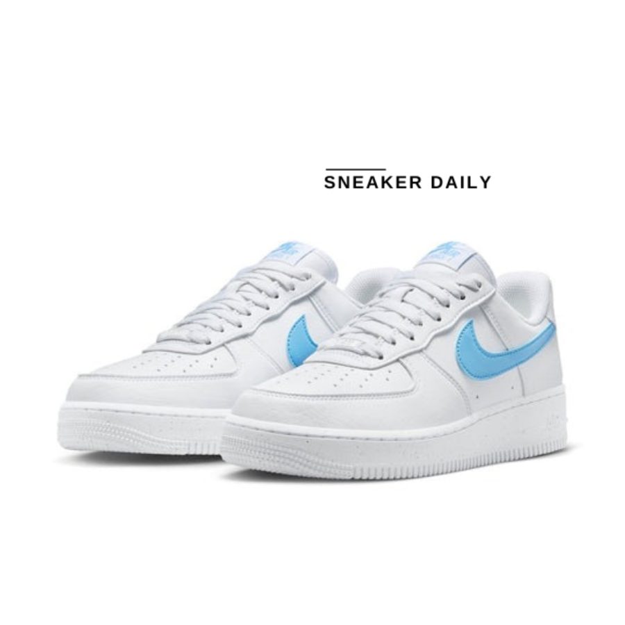 giày (wmns) nike air force 1 '07 se next nature 'white university blue' dv3808-103