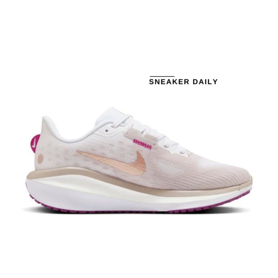 giày (wmns) nike air zoom vomero 17 'light mauve white' fb8502-007