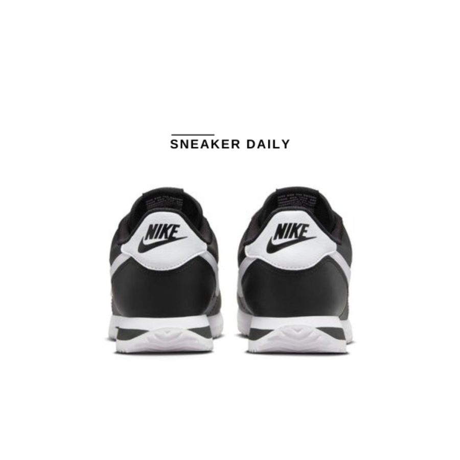 giày (wmns) nike cortez leather 'black white' dn1791-001
