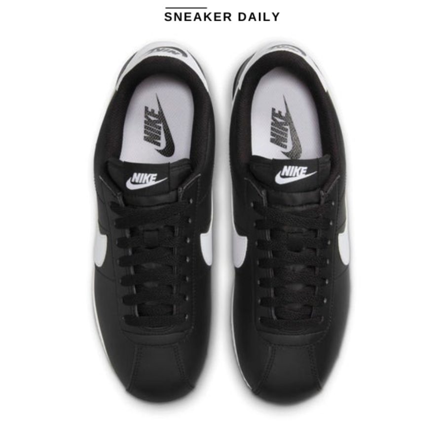 giày (wmns) nike cortez leather 'black white' dn1791-001