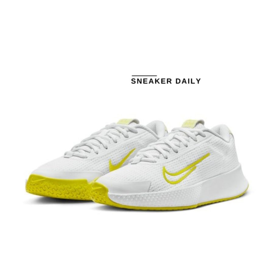 giày (wmns) nike court vapor lite 2 hc 'white high voltage' dv2019-104