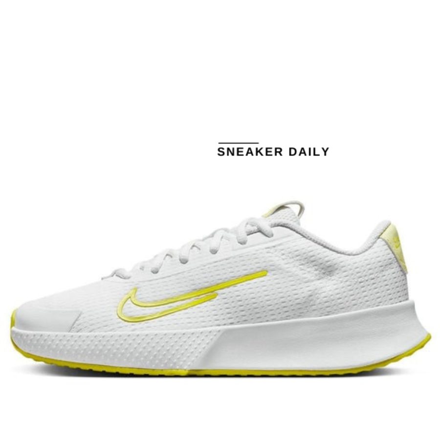 giày (wmns) nike court vapor lite 2 hc 'white high voltage' dv2019-104