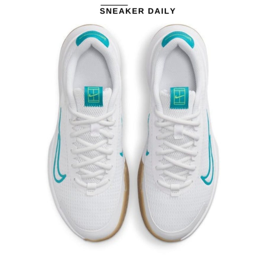 giày (wmns) nike court vapor lite 2 hc 'white teal nebula' dv2019-103