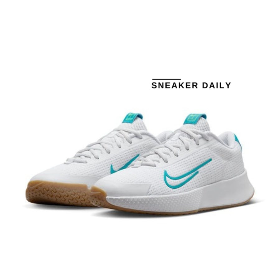 giày (wmns) nike court vapor lite 2 hc 'white teal nebula' dv2019-103