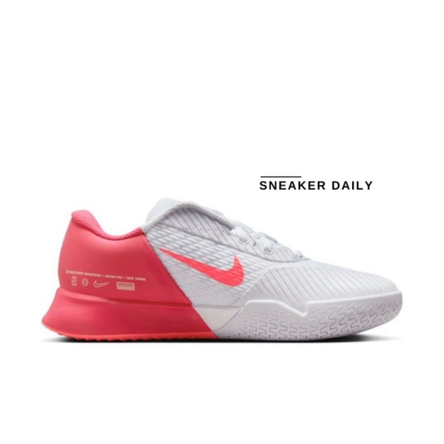 giày (wmns) nikecourt air zoom vapor pro 2 hc 'white aster pink' dr6192-107