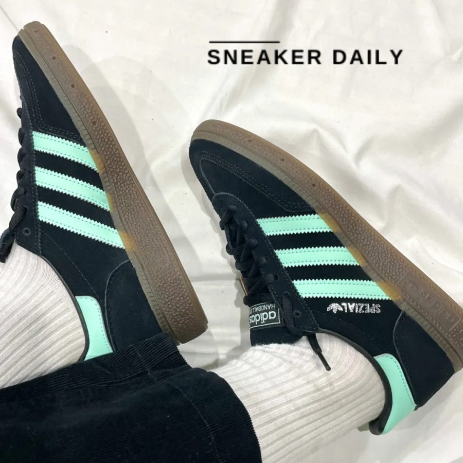 giày adidas handball spezial 'black clear mint' ih7491