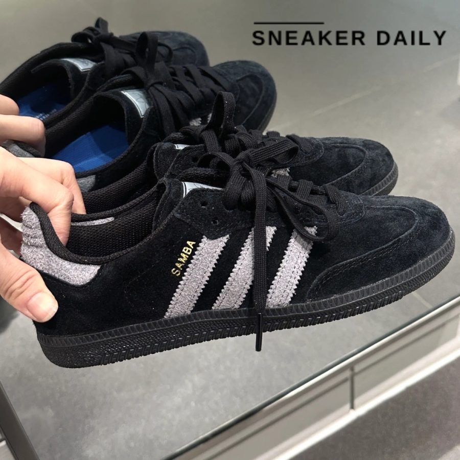 giày adidas samba adv 'core black grey' ih3348