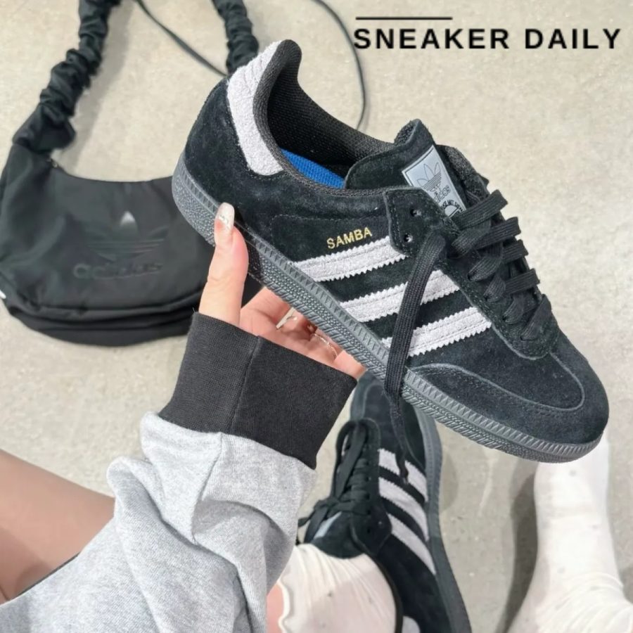 giày adidas samba adv 'core black grey' ih3348