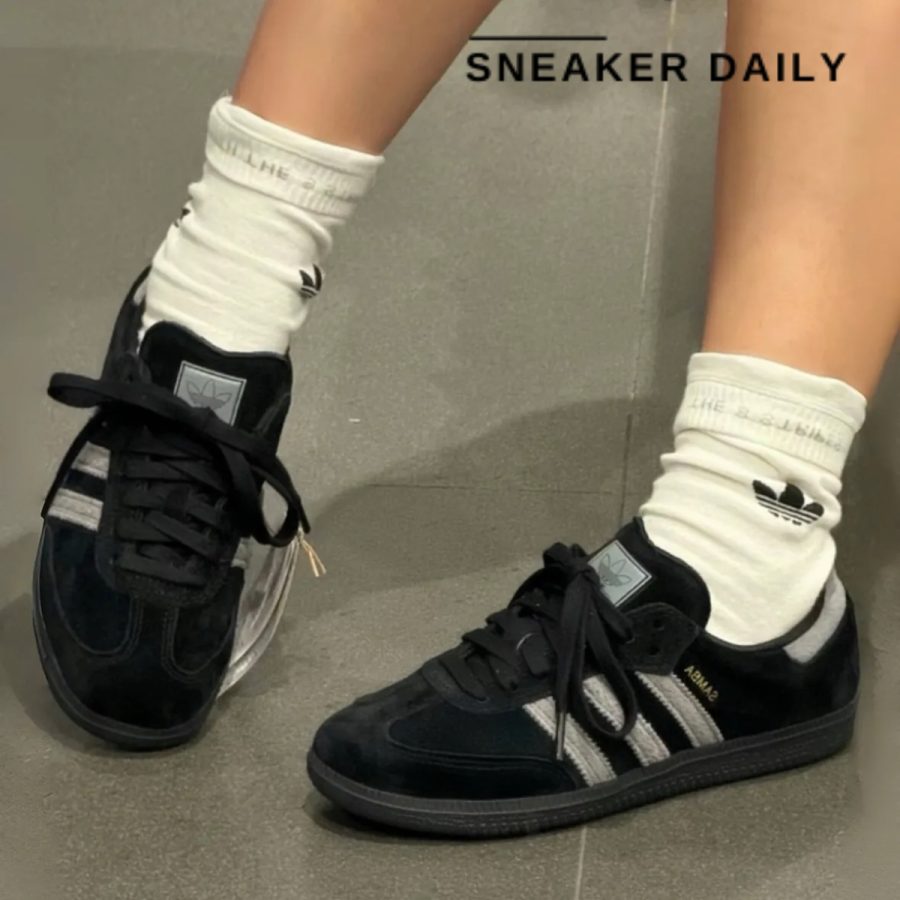 giày adidas samba adv 'core black grey' ih3348